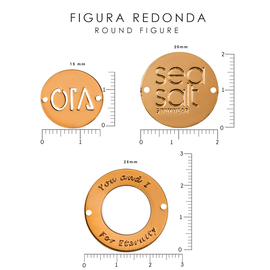 engraved circle charm